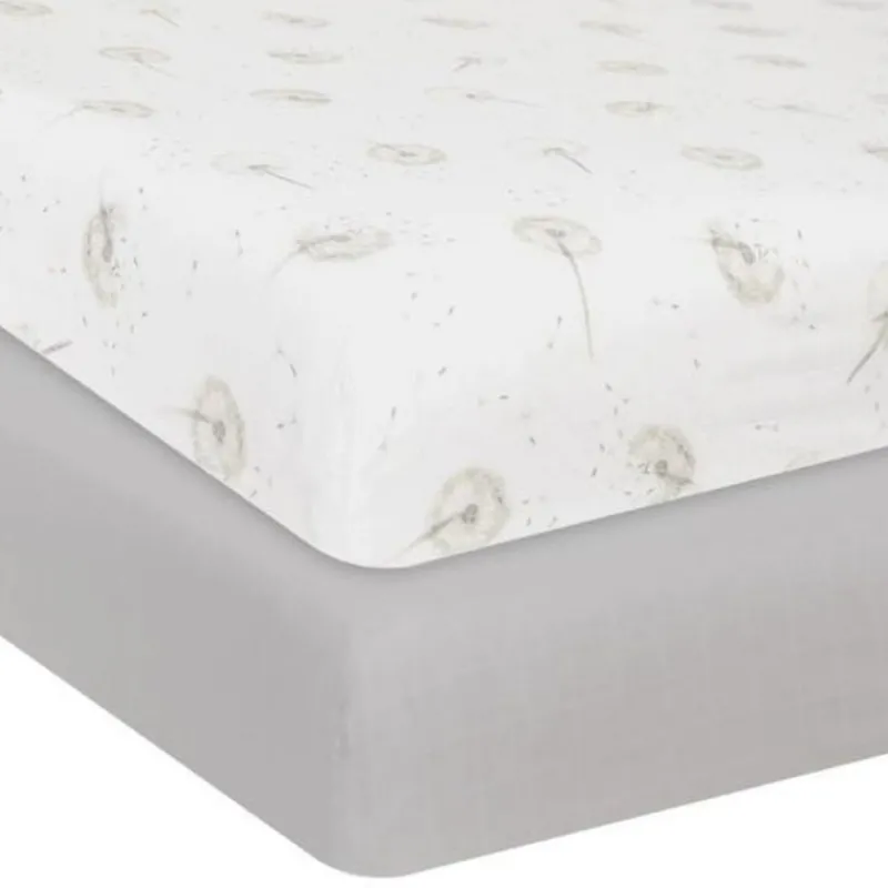 Lolli Living Organic Muslin Crib Sheet - 2 Pack