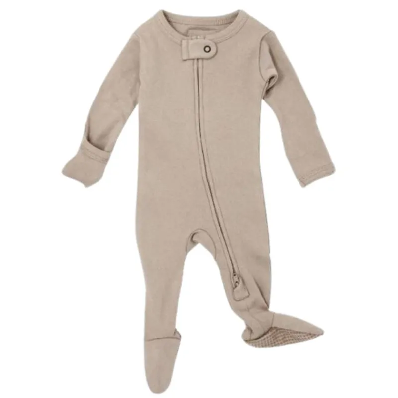 L'ovedbaby Organic Zipper Footed Sleeper - Solids
