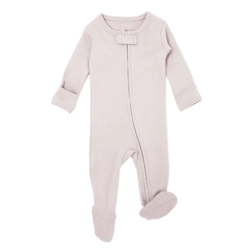 L'ovedbaby Organic Zipper Footed Sleeper - Solids