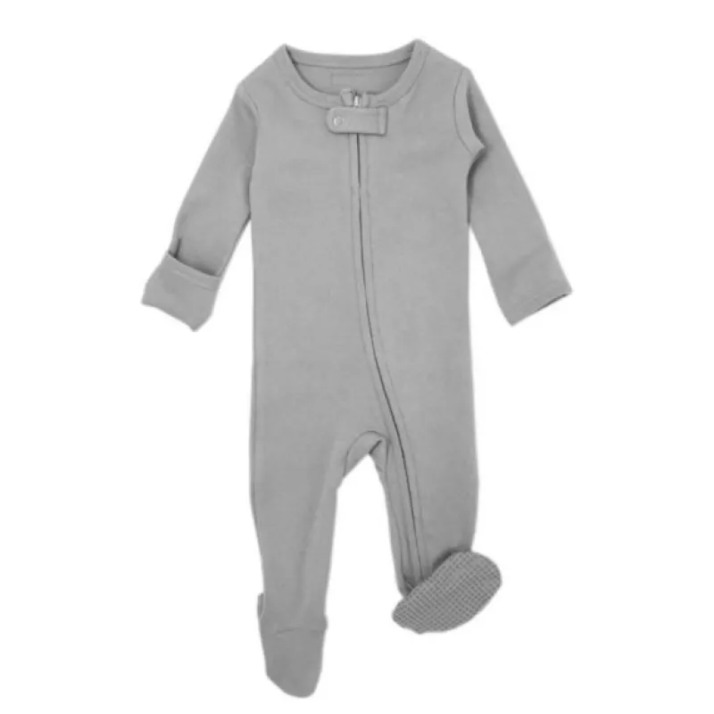 L'ovedbaby Organic Zipper Footed Sleeper - Solids