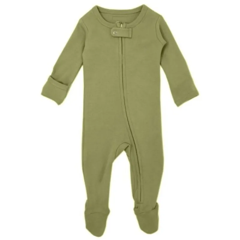 L'ovedbaby Organic Zipper Footed Sleeper - Solids