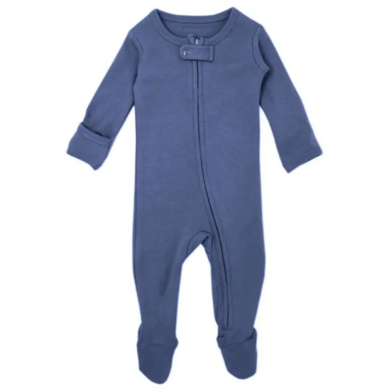 L'ovedbaby Organic Zipper Footed Sleeper - Solids