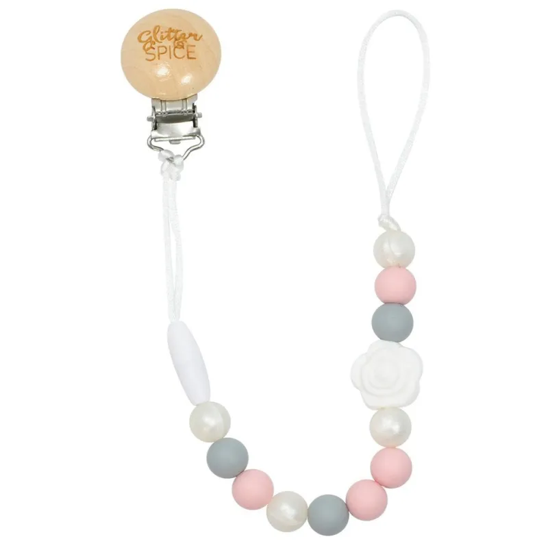 Glitter and Spice Pacifier Clips