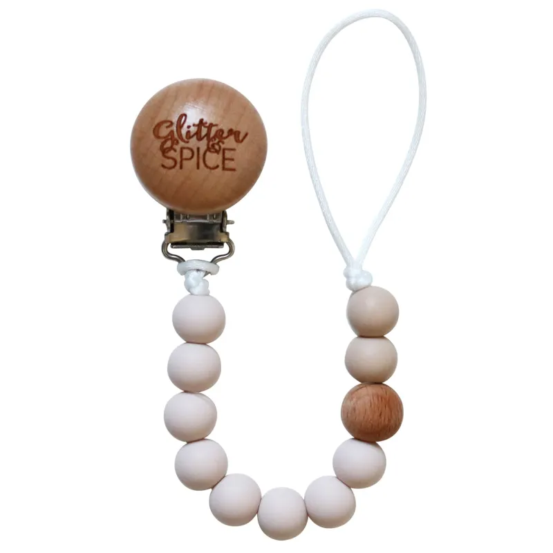 Glitter and Spice Pacifier Clips