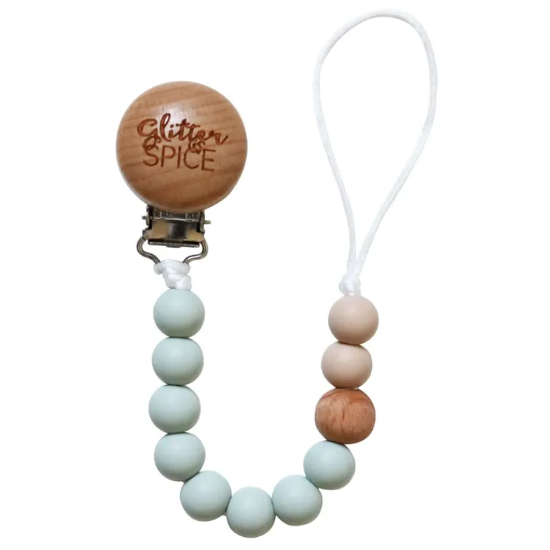 Glitter and Spice Pacifier Clips