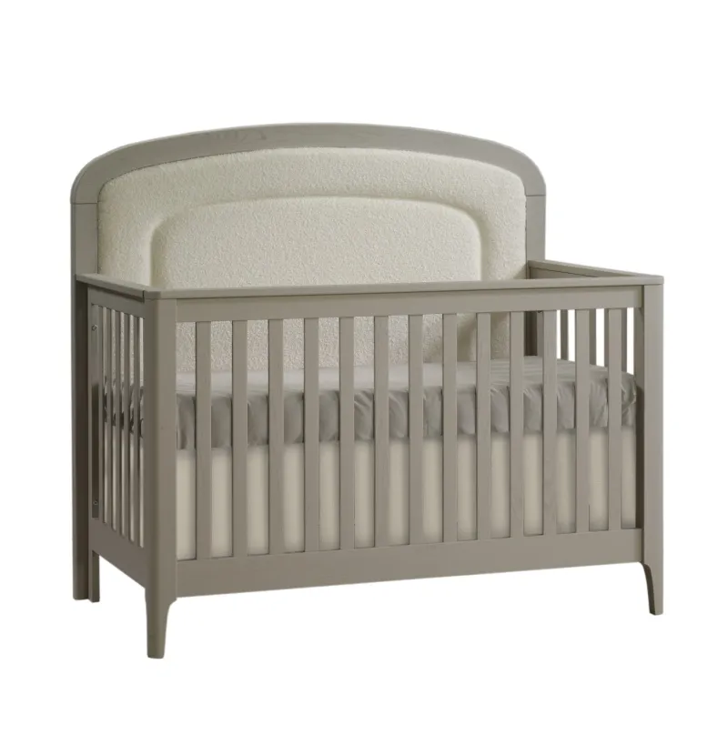 Natart Juvenile Palo 5-in-1 Upholstered Convertible Crib