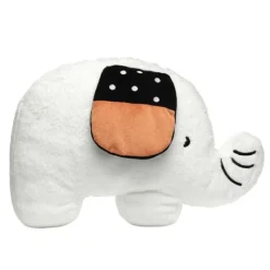 Lambs & Ivy Patchwork Jungle Elephant Pillow