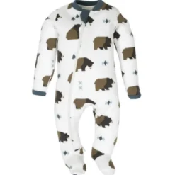ZippyJamz Patterned Organic Footed Sleepers