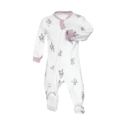 ZippyJamz Patterned Organic Footed Sleepers