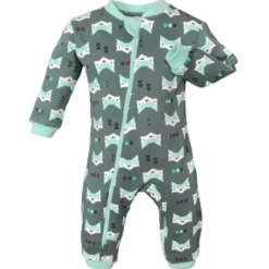 ZippyJamz Patterned Organic Footless Sleepers