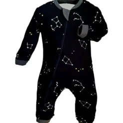 ZippyJamz Patterned Organic Footless Sleepers