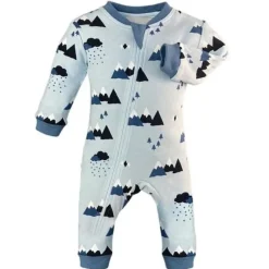 ZippyJamz Patterned Organic Footless Sleepers
