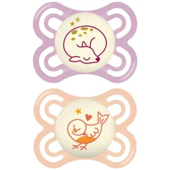 MAM Perfect Night Orthodontic Pacifier - 0-6 Months - 2 Pack