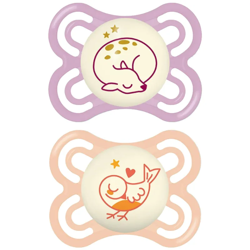 MAM Perfect Night Orthodontic Pacifier - 0-6 Months - 2 Pack