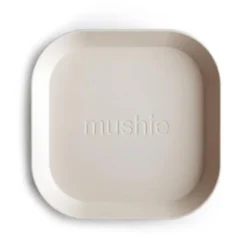 Mushie Plate Set Square - 2 Pack