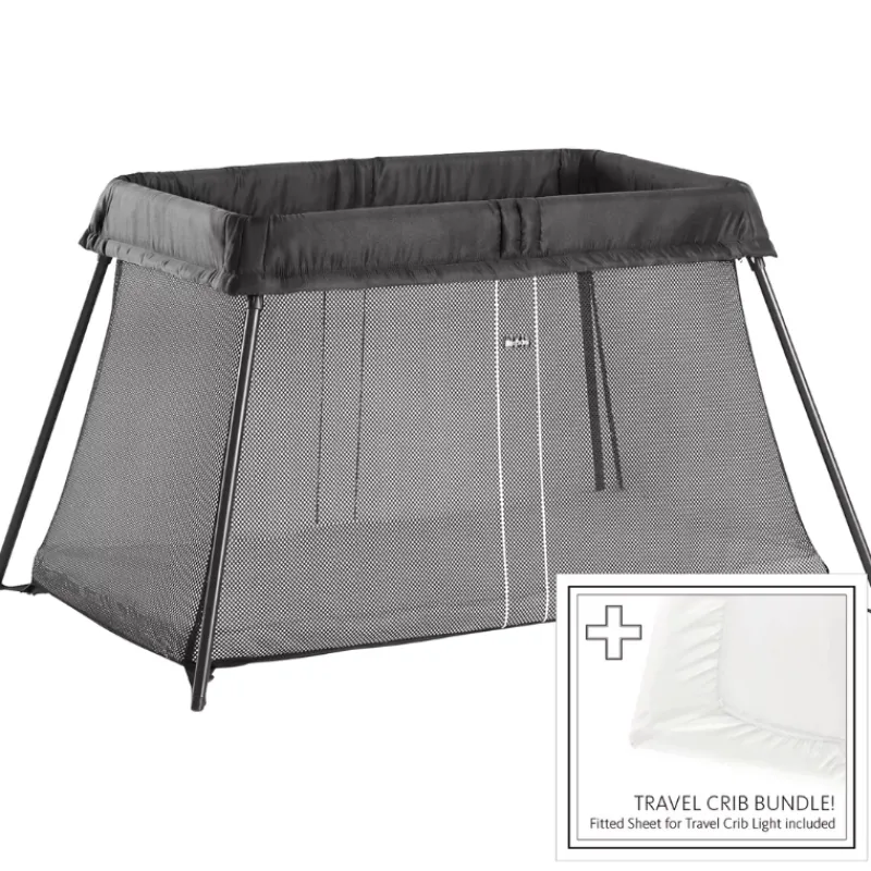 BabyBjorn Play Yard Light Bundle With Fitted Sheet