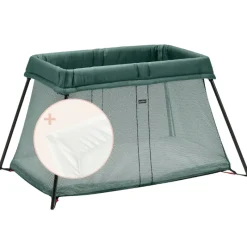 BabyBjorn Play Yard Light Bundle With Fitted Sheet