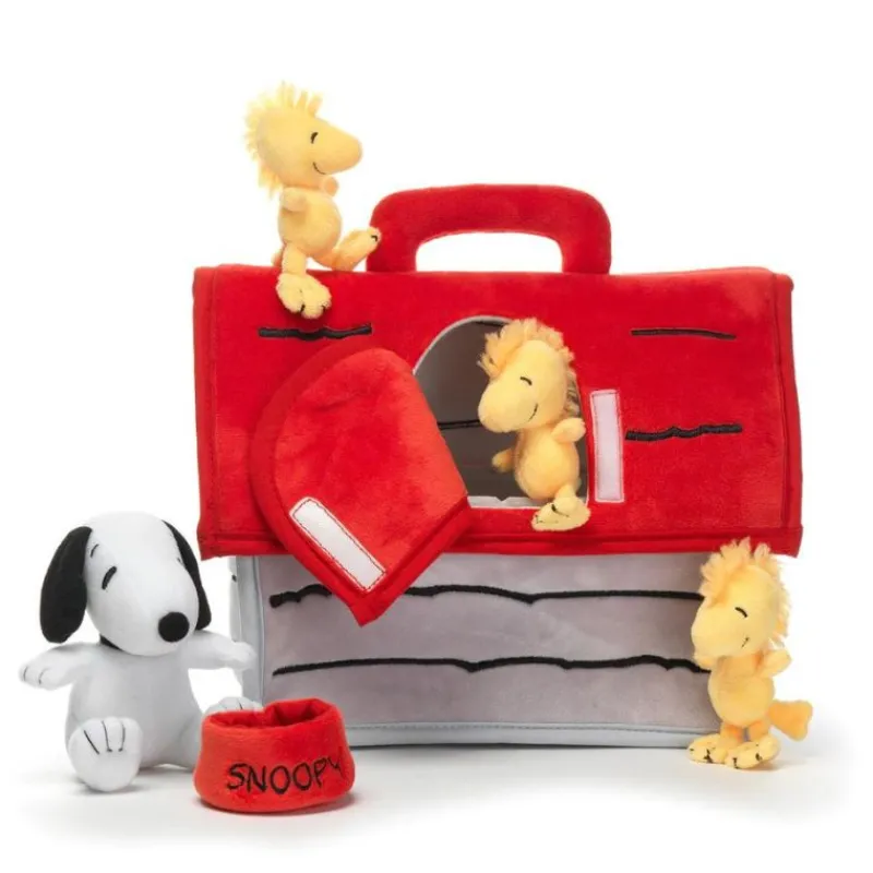 Lambs & Ivy Plush - Classic Snoopy Interactive Dog House Set
