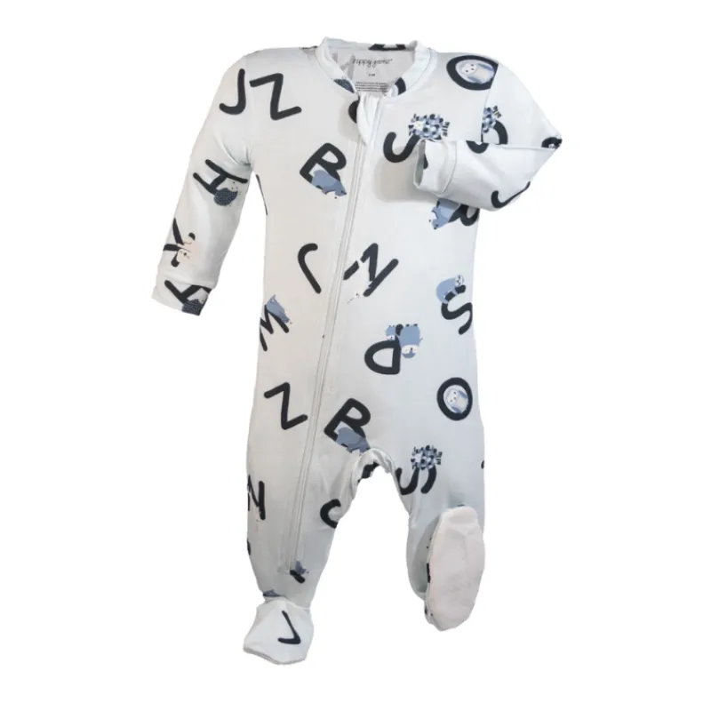 ZippyJamz Premium Bamboo Footed Sleepers