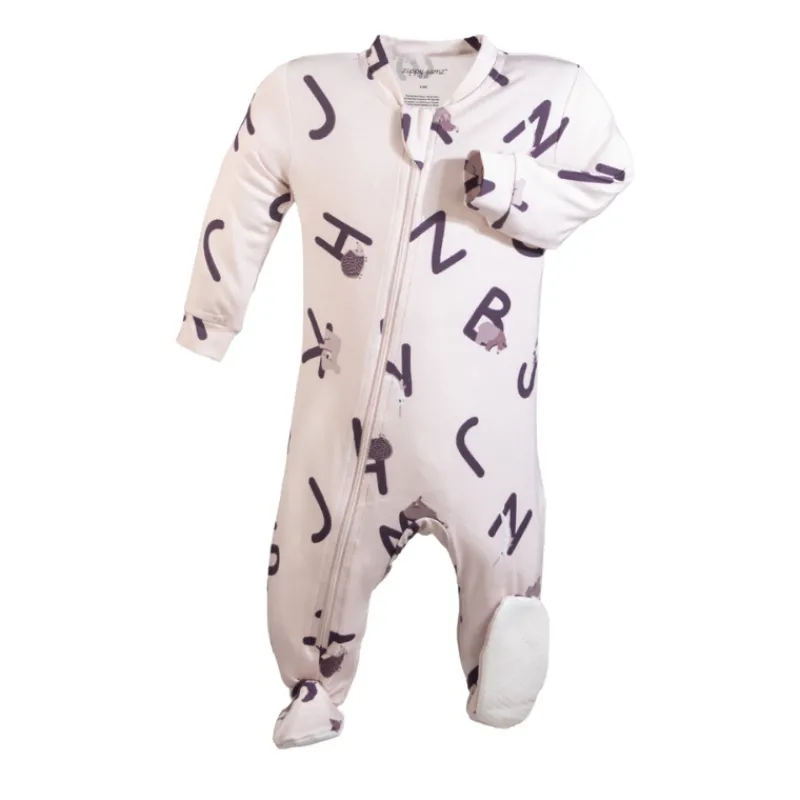 ZippyJamz Premium Bamboo Footed Sleepers