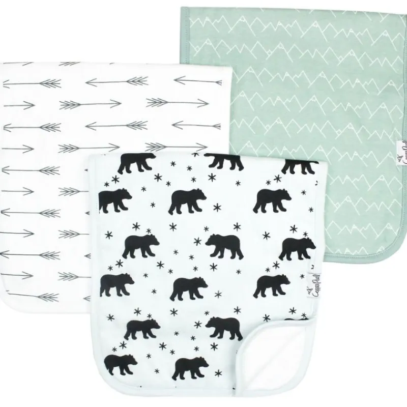 Copper Pearl Premium Burp Cloths - 3 Pack
