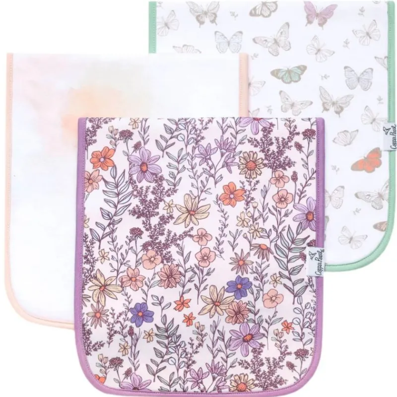Copper Pearl Premium Burp Cloths - 3 Pack