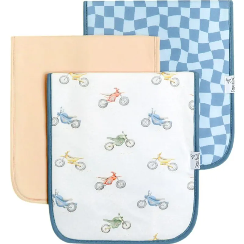 Copper Pearl Premium Burp Cloths - 3 Pack