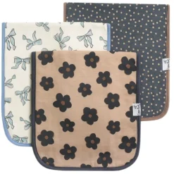 Copper Pearl Premium Burp Cloths - 3 Pack