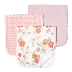 Copper Pearl Premium Burp Cloths - 3 Pack