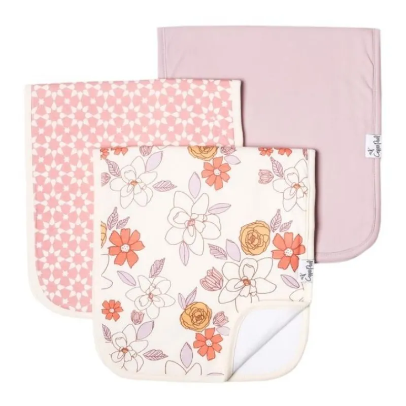 Copper Pearl Premium Burp Cloths - 3 Pack