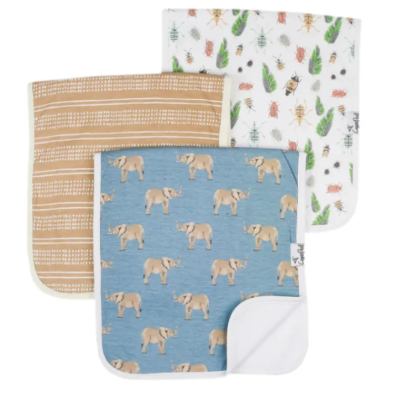Copper Pearl Premium Burp Cloths - 3 Pack