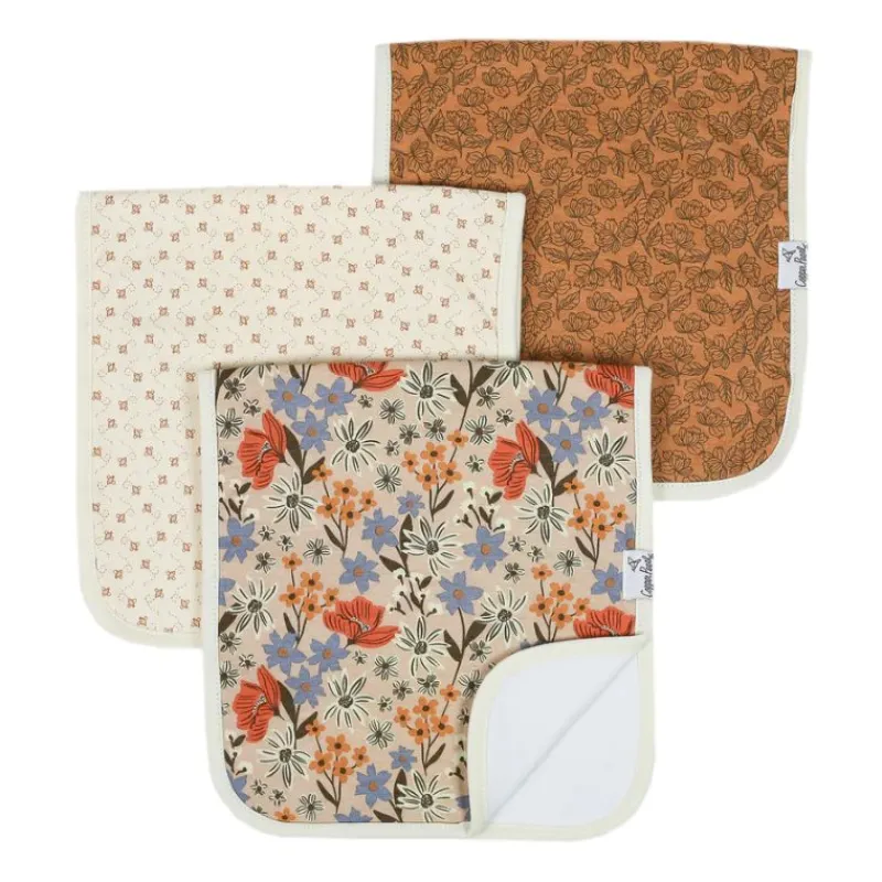 Copper Pearl Premium Burp Cloths - 3 Pack