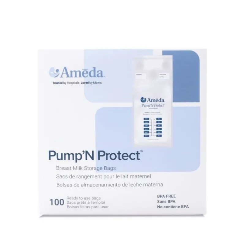 Ameda Pump and Protect 6 Ounce Milk Storage Bags