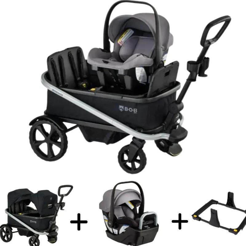 Bob Renegade Wagon + Willow S Infant Car Seat Bundle