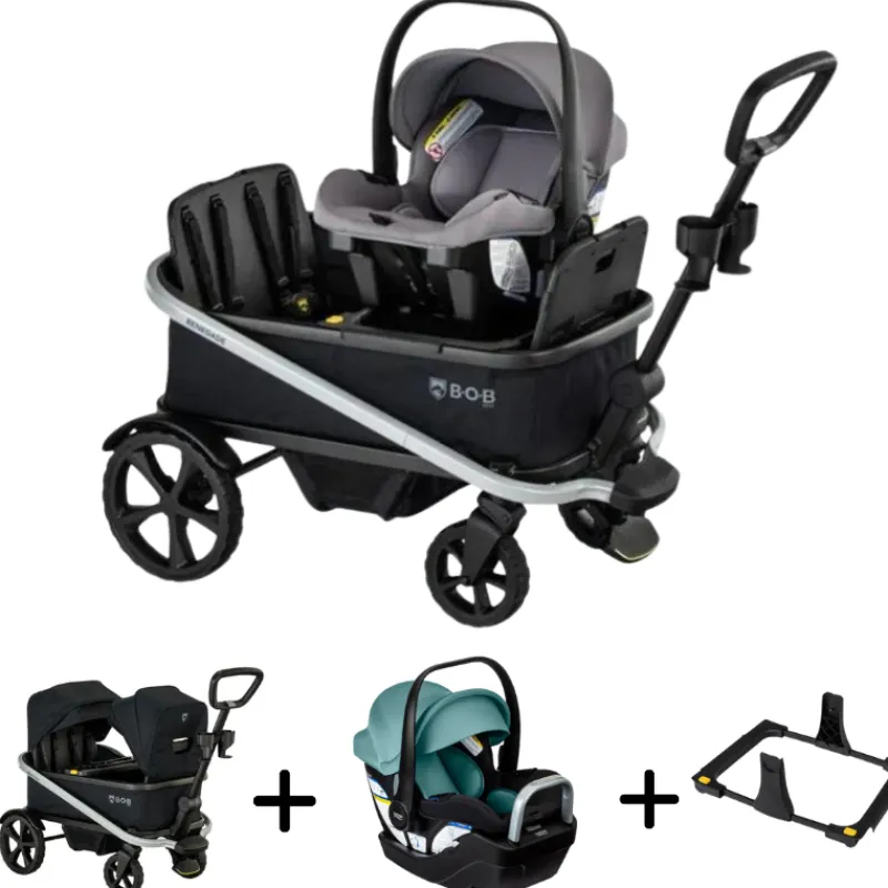 Bob Renegade Wagon + Willow S Infant Car Seat Bundle