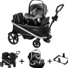 Bob Renegade Wagon + Willow SC Infant Car Seat Bundle