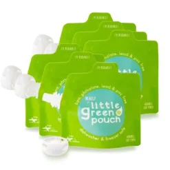 Little Green Pouch Reusable 3.4oz Food Pouch - 6 pack