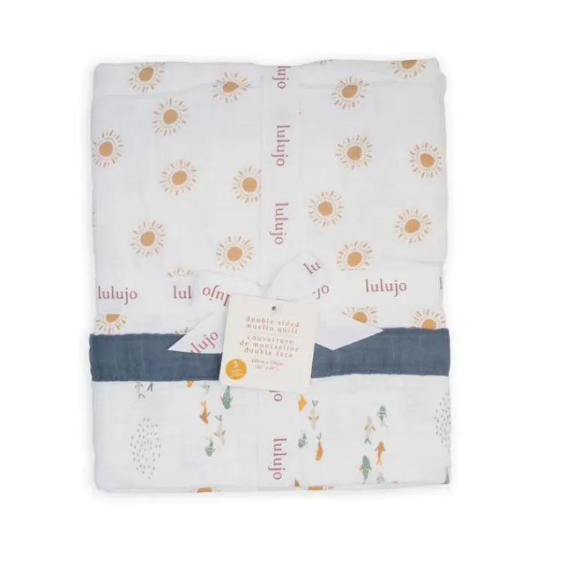 Lulujo Reversible Muslin Blanket