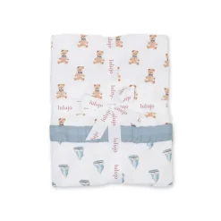 Lulujo Reversible Muslin Blanket