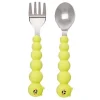 Melii Baby Silicone Caterpillar Spoon and Fork Set