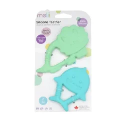 Melii Baby Silicone Teethers - 2 Pack
