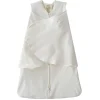 HALO SleepSack Swaddle 100% Organic Cotton Cream 0-3M 1.5 Tog