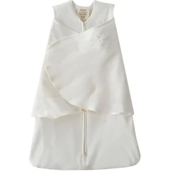 HALO SleepSack Swaddle 100% Organic Cotton Cream 0-3M 1.5 Tog