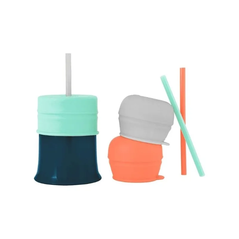 Boon Snug Straw with Lids and Cup - 3 Pack