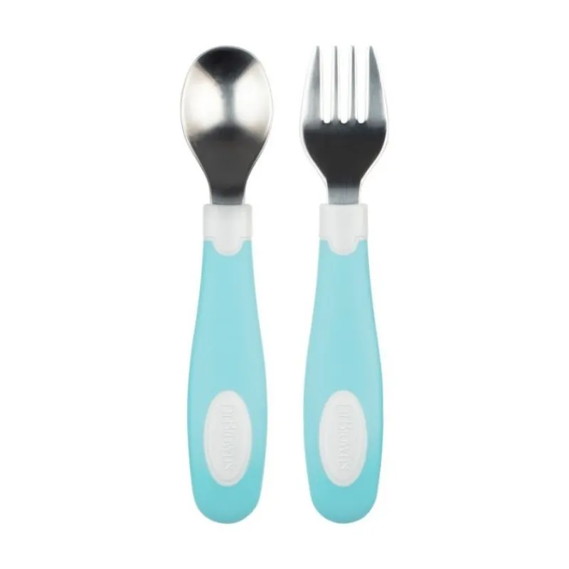 Dr Brown's Soft Grip Spoon & Fork Set