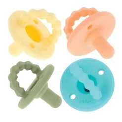 Nuby Softees Pacifier and Teether Set - 4 Pack