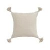 Pokoloko Solid Moroccan Pom Pom Pillow