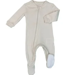 ZippyJamz Solid Organic Footed Sleepers