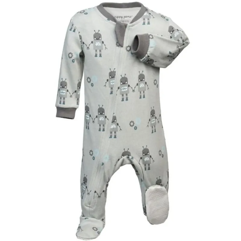 ZippyJamz Spring/Summer Organic Footed Sleepers