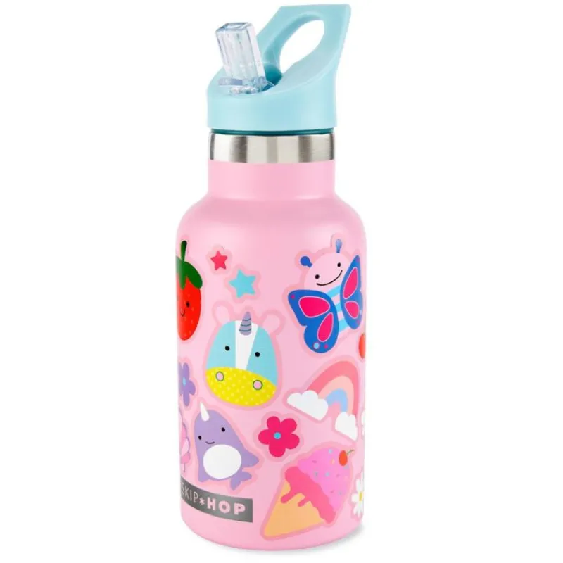 Skip Hop Stainless Steel Canteen Bottle With Stickers